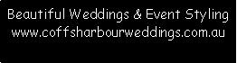 Beautifull Weddings Coffs Harbour